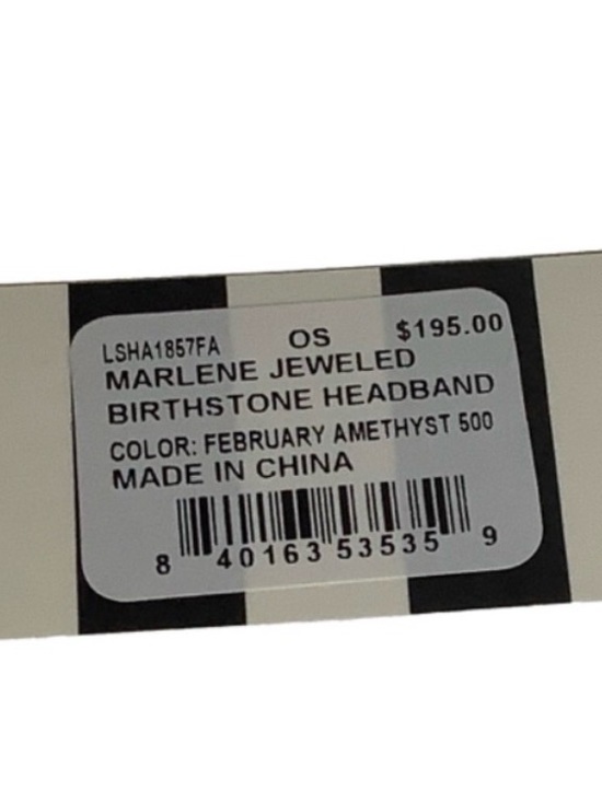 Lele Sadoughi, NWTs Marlene jeweltone Purple Embellished Padded Headband